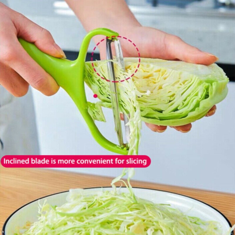 Portable Cabbage Grater Kitchen Cabbage Grater Peeler Multi-Purpose Peeler Knife Melon And Fruit Peeler Cabbage Grater