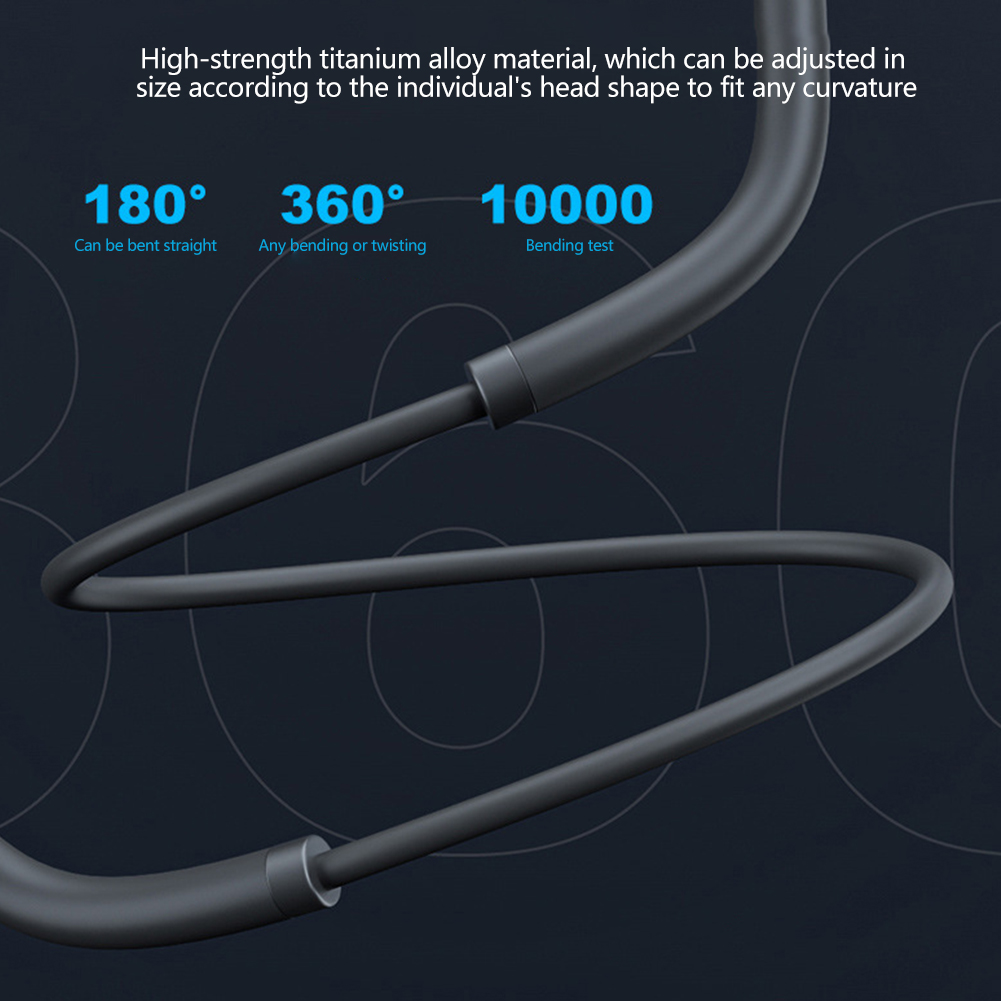 3.5mm cuffie a conduzione aerea aperte ultra leggere con microfono per telefoni ios e android, stereo cablate, non in-ear, per musica