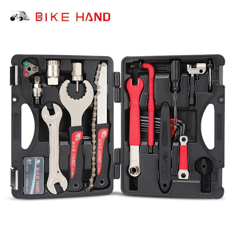 BIKEHAND Bicycle 18 in 1 Toolbox Maintenance Service Tool Kit mtb road Bike Multi-function Repair Tools YC-728
