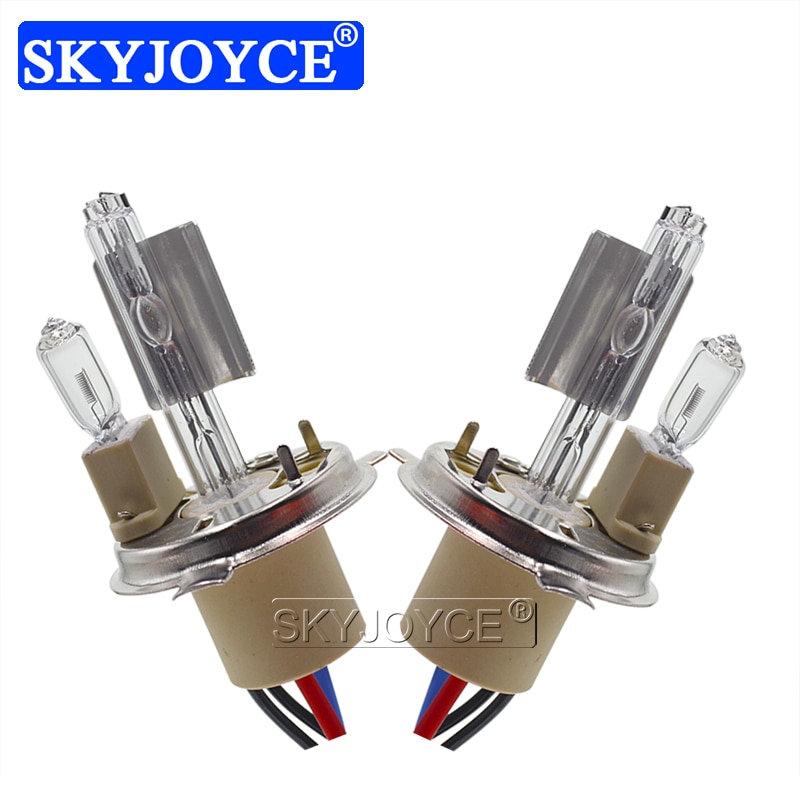 SKYJOYCE 12V 55W H4-2 HID Headlight Bulb With Halogen Lamp 35W H4H H4L Ceramics Metal Base Xenon Bulbs 4300K 6000K Car Lights