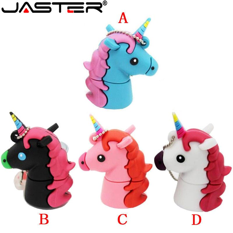 JASTER unicornio nueva Despicable Me 2 USB Flash Drive 100% de dibujos animados memoria extraíble Pendrive 4GB 16GB 32GB 64GB Pen Drive juguete