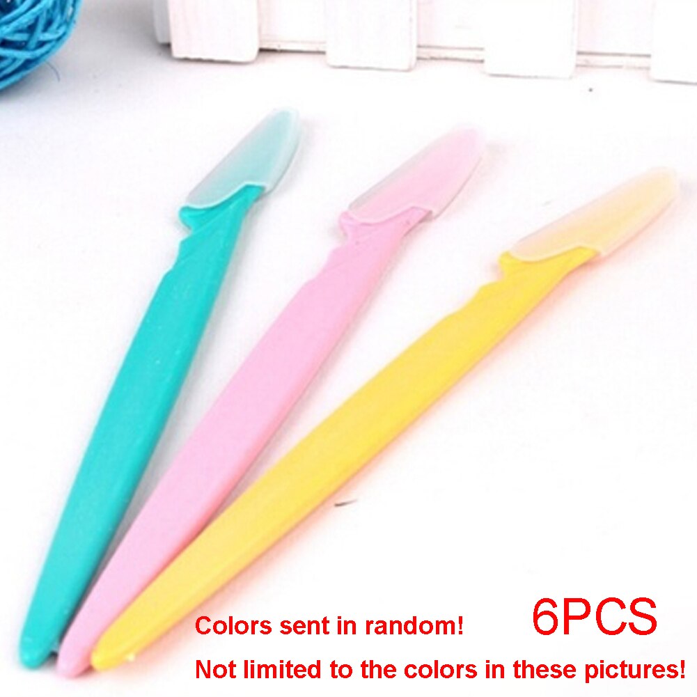 Lot de 6 petits rasoirs à sourcils, lames sûres, épilation du visage, grattoir, rasoir, maquillage, outils de beauté cosmétiques