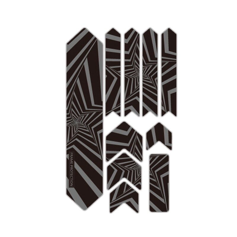 3D Telaio Della Bici di Protezione Adesivi Riflettenti Bicicletta Paster Adesivi Della Copertura Della Protezione di Usura-Resistente anti-slittata Protezione per MTB strada: Default Title