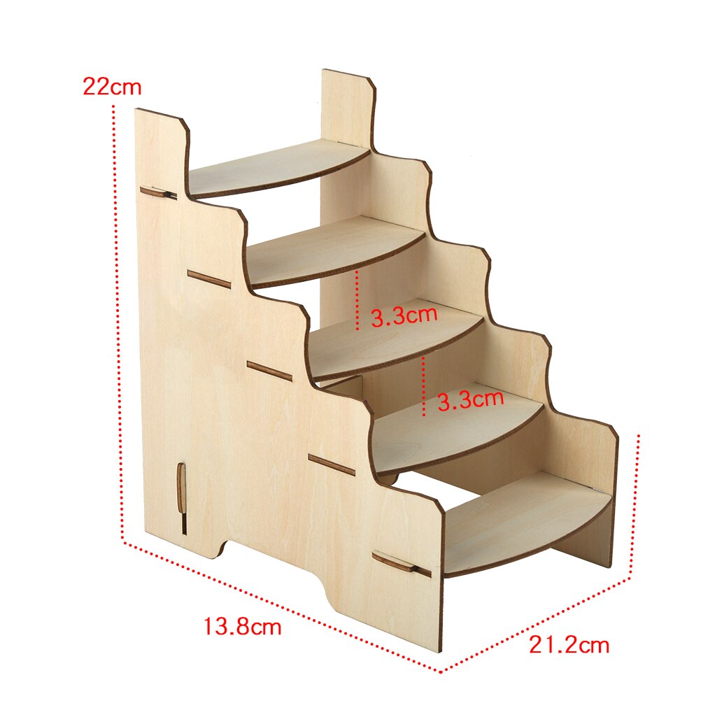 Scatola di immagazzinaggio dell&#39;organizzatore della pittura dei pigmenti di legno dell&#39;assemblea di Diy per il Modeler del supporto del supporto delle bottiglie di vernice: Model stand 146