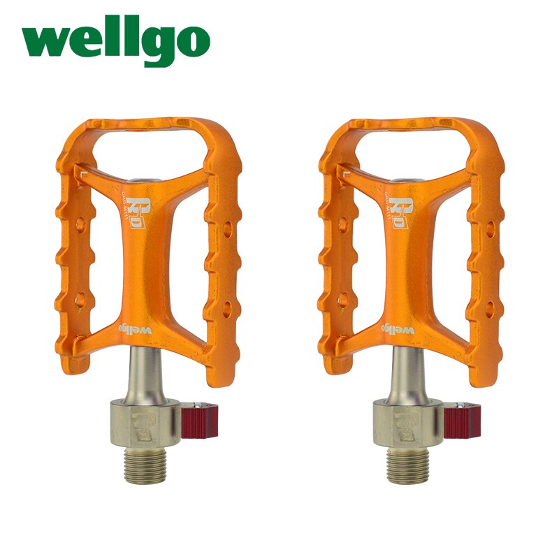 Wellgo M111 Non-Quick Quick Release Ultralight Aluminium Mtb Road Opvouwbare Fiets Pedalen Fietsen Lager Fiets Pedalen: M111 1nd Gold