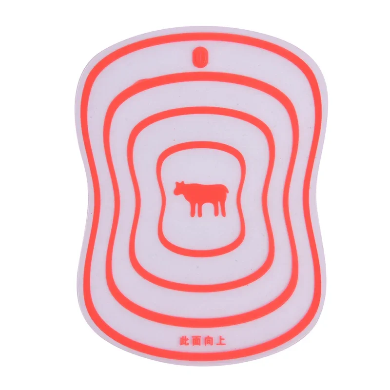 Flexibles transparentes Schneidebrett für sterben Küche, PP-Klassifizierung, Schneidebrett für Gemüse und Fleisch, Küchenzubehör: 300x200x15mm / Orange