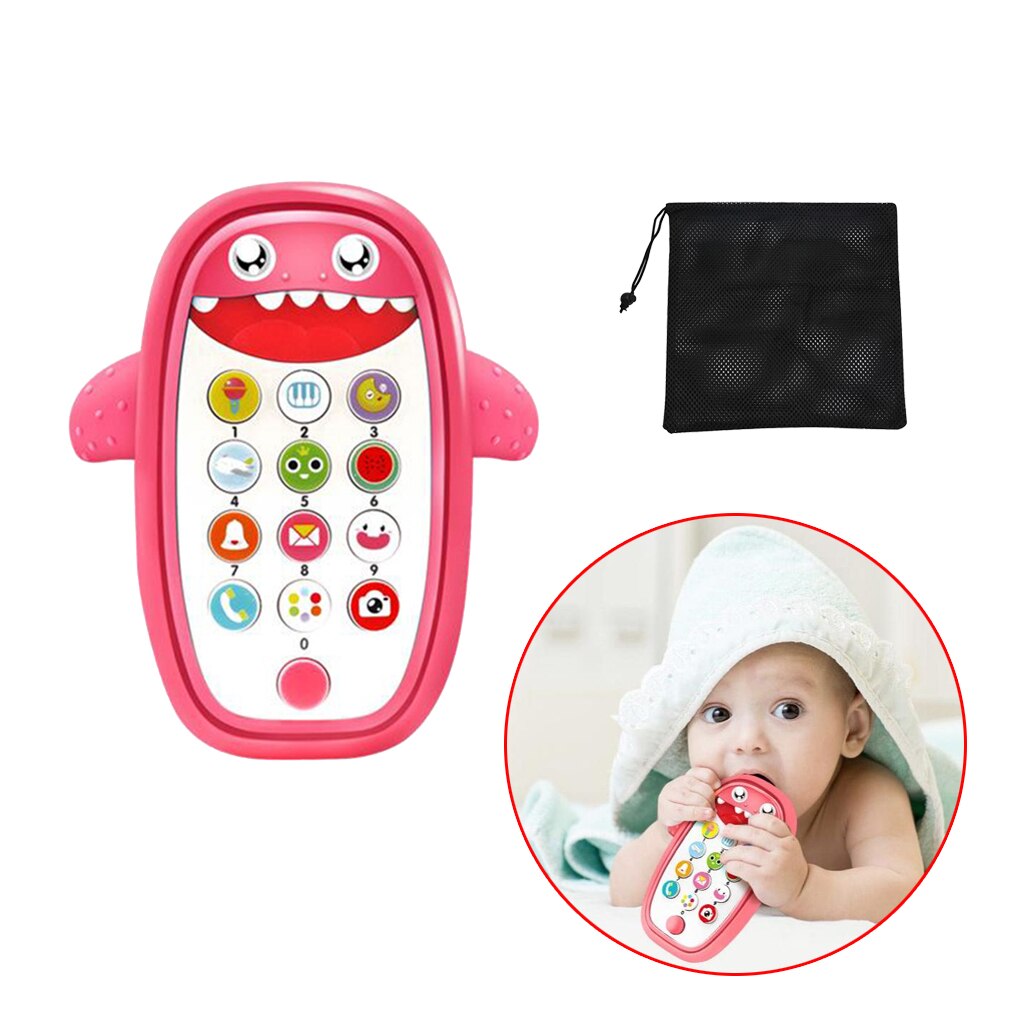 Shark Music Phone Toys Lights Music Play And Learn 6+ Months Bag