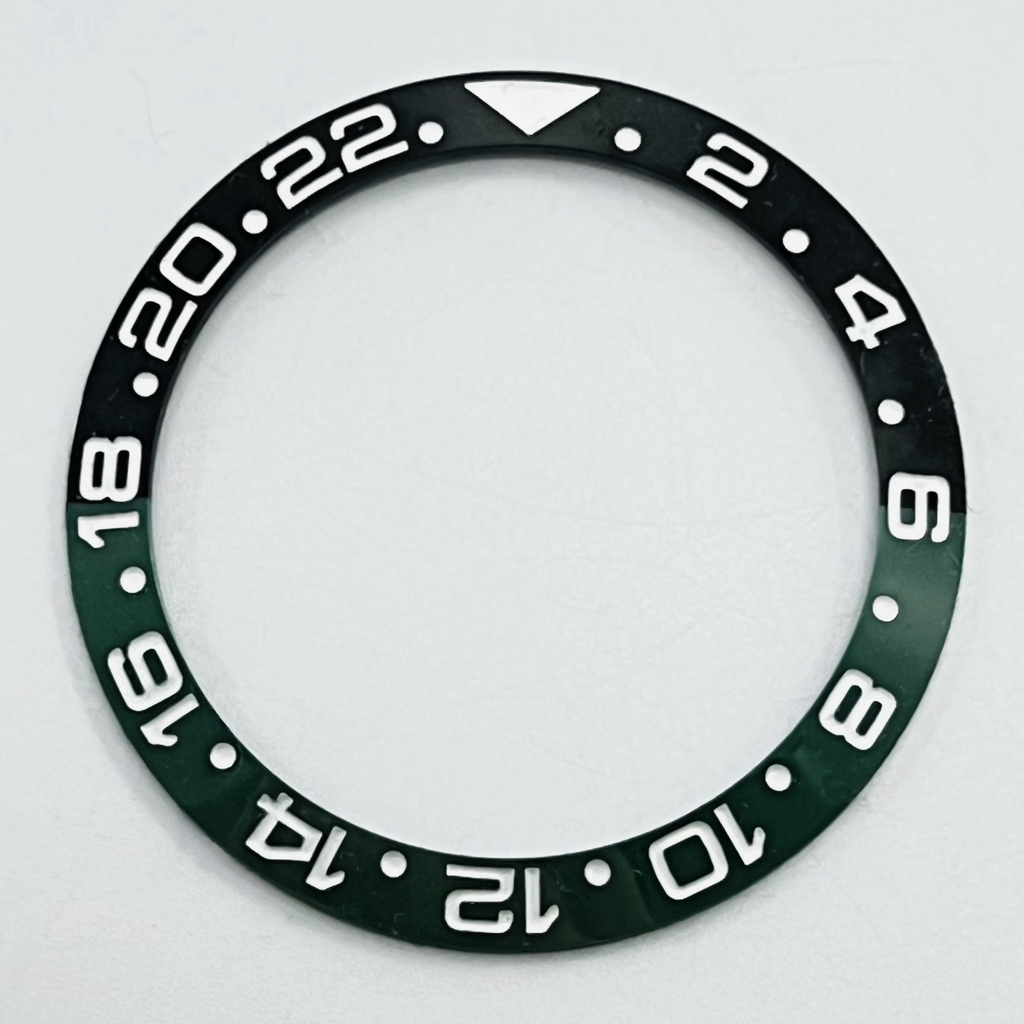 38mm GMT sub Keramik Lünette Schräge Taucheruhr Einsatz Uhr Ersetzen Zifferblatt Uhr Lünette Einsätze Ring