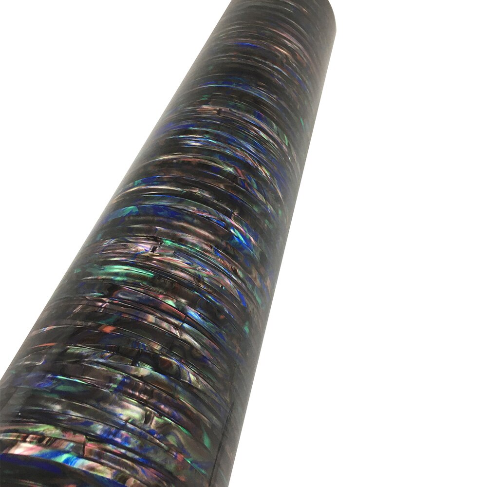 Rumpukääre 16 "  x 60 " 0.5mm värikäs raita selluloidamateriaali musiikki -instrumentti deco -arkki