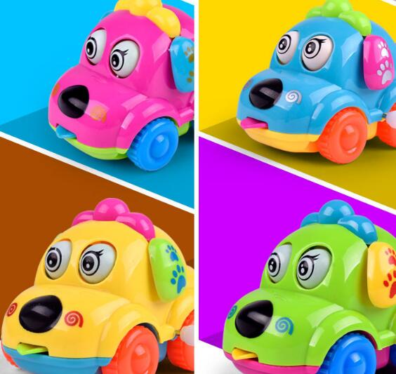 children cartoon animal winding small toy on the chain car toys