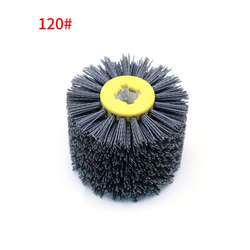 Nylon Abrasive Wire Drum Polishing Wheel Electric Brush For Woodworking Metalworking P80/120/180/240/320/600: 120 Mesh