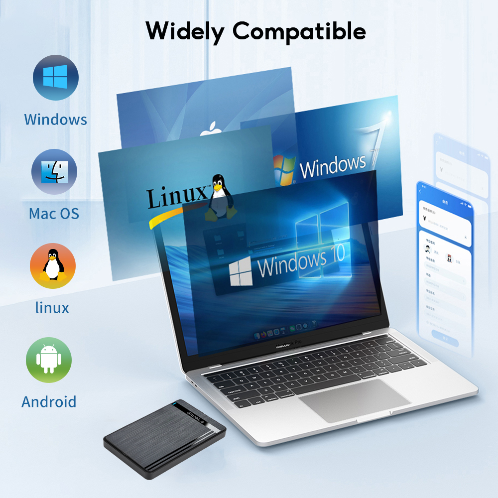 2.5-inch SSD Solid State Mechanical Serial Port SATA Hard Disk Case Toolless Micro Interface USB 3.0 External Mobile