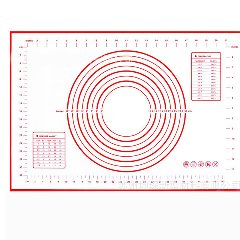 60*40/29*26cm Siliconen Bakken Mat Met Schaal Rolling Deeg Pad Kneden Deeg Mat Non stok Pastry Gezinsblad Oven Food Grade Liner