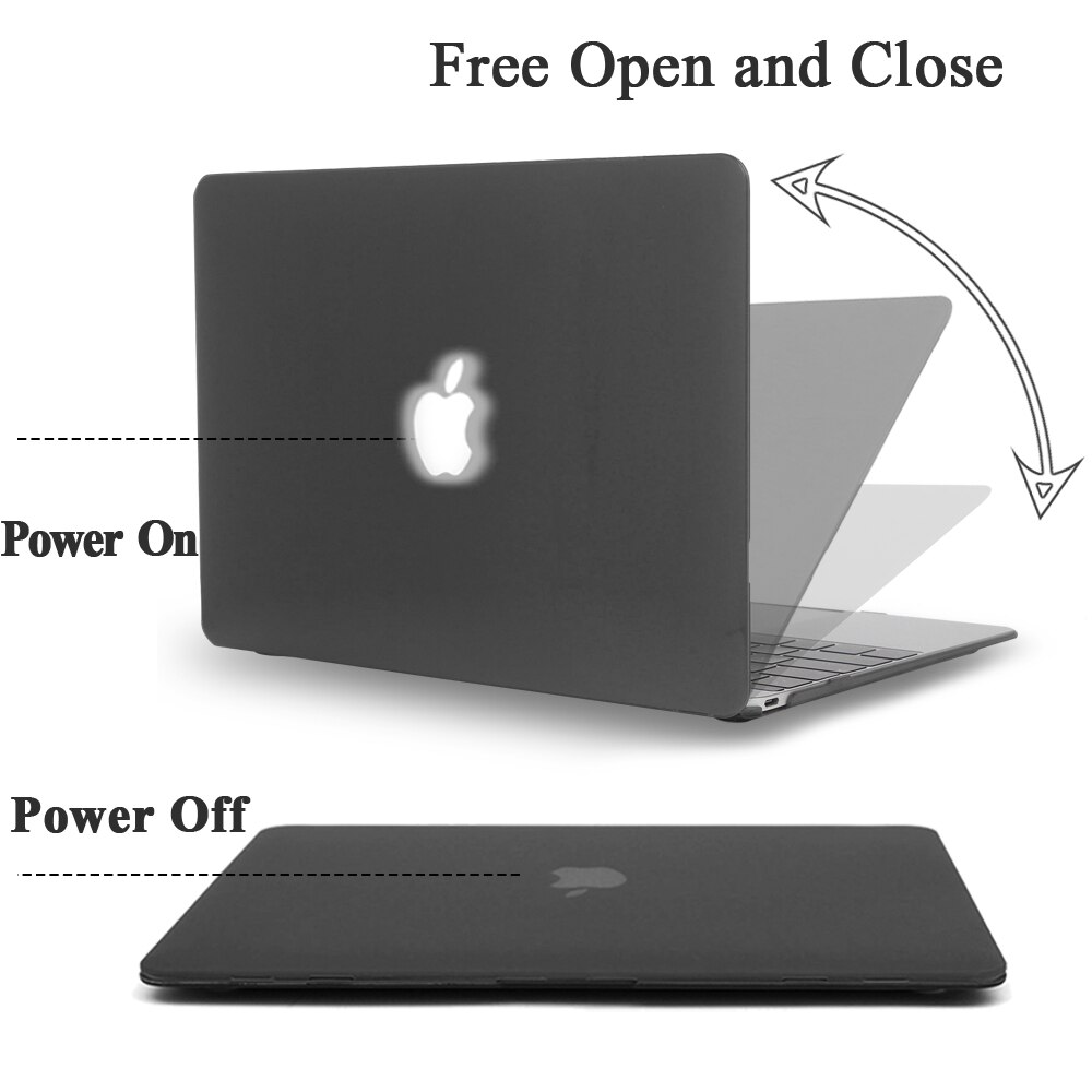 Etui na laptopa dla Apple MacBook Pro 13/15/16/MacBook Air 11/13/Macbook 12 "Shell ciężka pokrywa + osłona klawiatury + ochraniacz ekranu