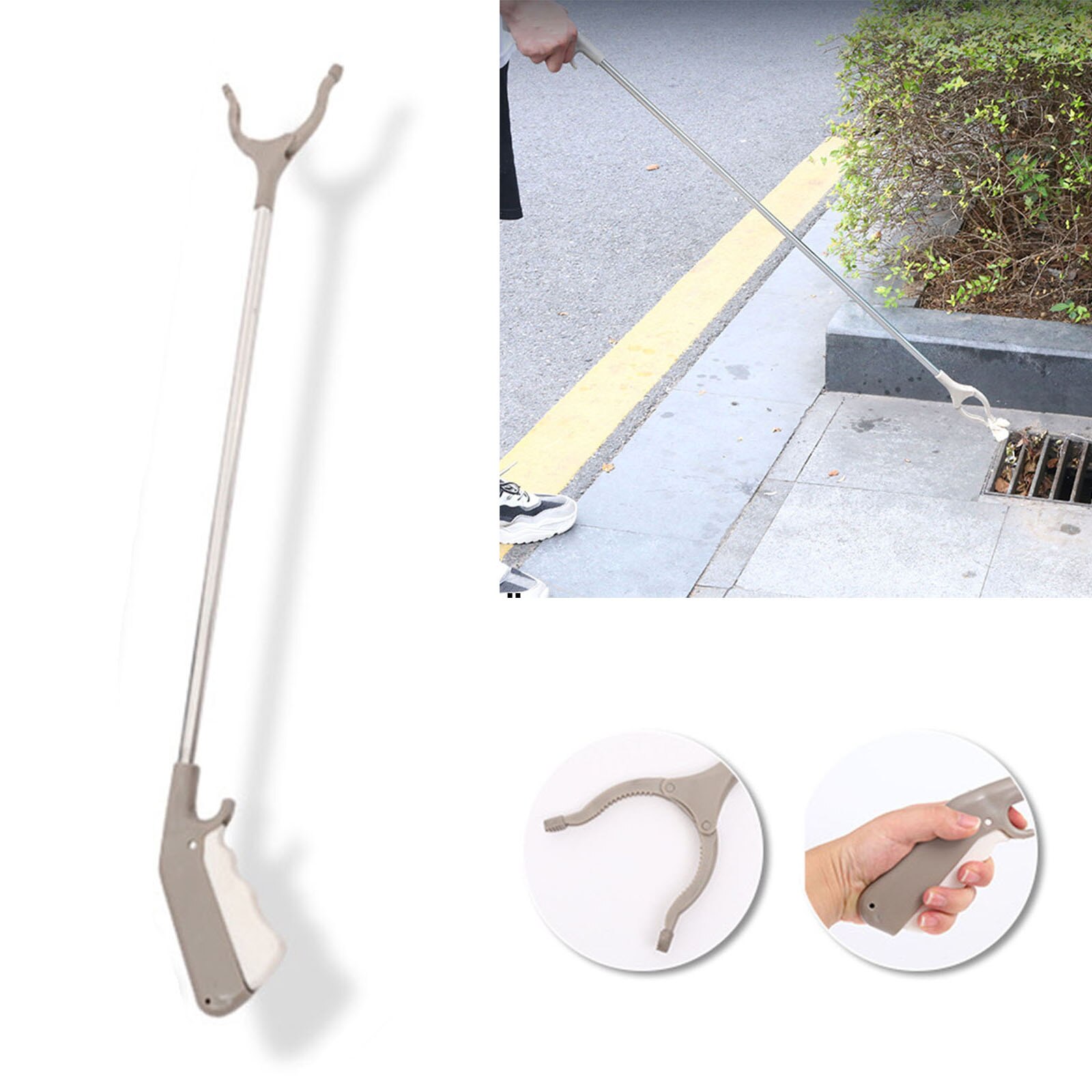 Trash Litter Picker Garbage Garden Extender Pickup Litter Picker Foldable Litter Reachers Pickers Pick Up Tools Gripper Extender