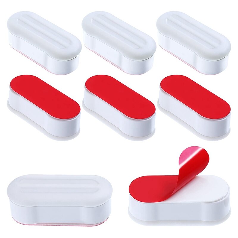 Universele Zitkussen Kit Voor Wc Zitkussen Met Sterke Lijm Vervanging Pad (8 Stuks): Default Title