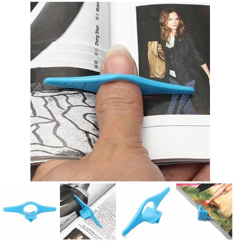 Soporte multifunción para dedo pulgar de Página de Libro, marcador de anillo de dedo, marcador de plástico, Ayuda de lectura, marcador de libro P7Ding
