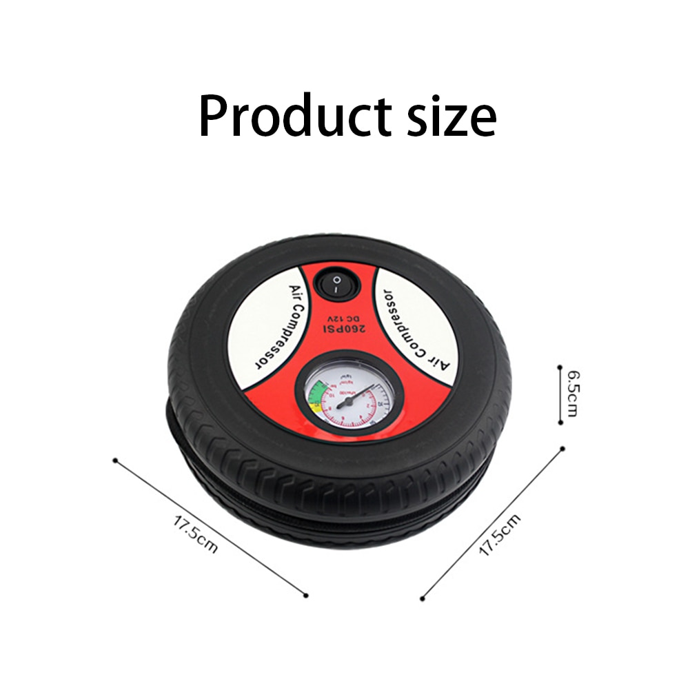 12V Mini Portable Car Air Compressor Electric Auto Tire Inflatable Pump Tyre Inflator for Car Motorcycles Bicycles