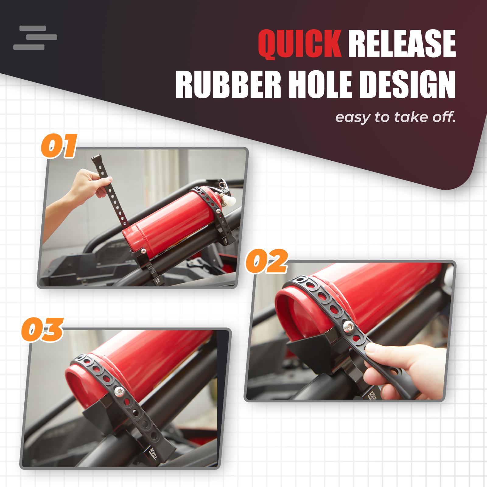 1.5-2 &quot;KEMIMOTO UTV aluminium gaśnica góra głośnik Bluetooth uchwyt na butelkę wody dla Polaris RZR dla Móc-rano dla cFmoto