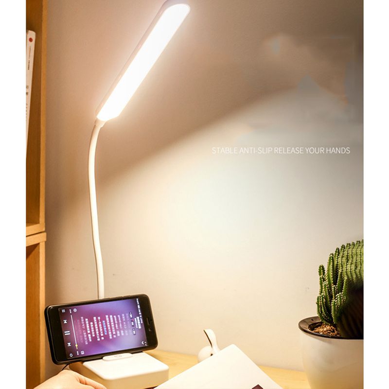 USB Rechargeable LED Foldable Desk Lamp Eye Protection Touch Dimmable Reading Table Lamp Led Light 3 Level Color