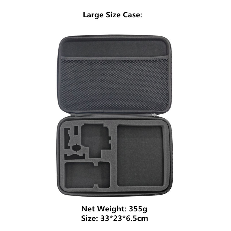 Estuche de transporte bolsa de almacenamiento seguro portátil impermeable a prueba de golpes para GoPro Hero 12 11 10 9 AKASO DJI Action 3 4 Go Pro Accesorios: Azul