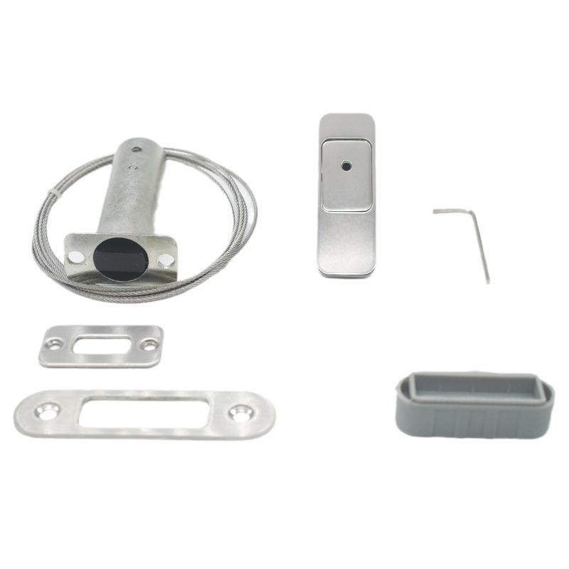 Advanced Invisible Magnetic Latch Door Closer Hidden Automatic Magnetic Door Bolt Hardware for Wooden Door Folding Door: Silver