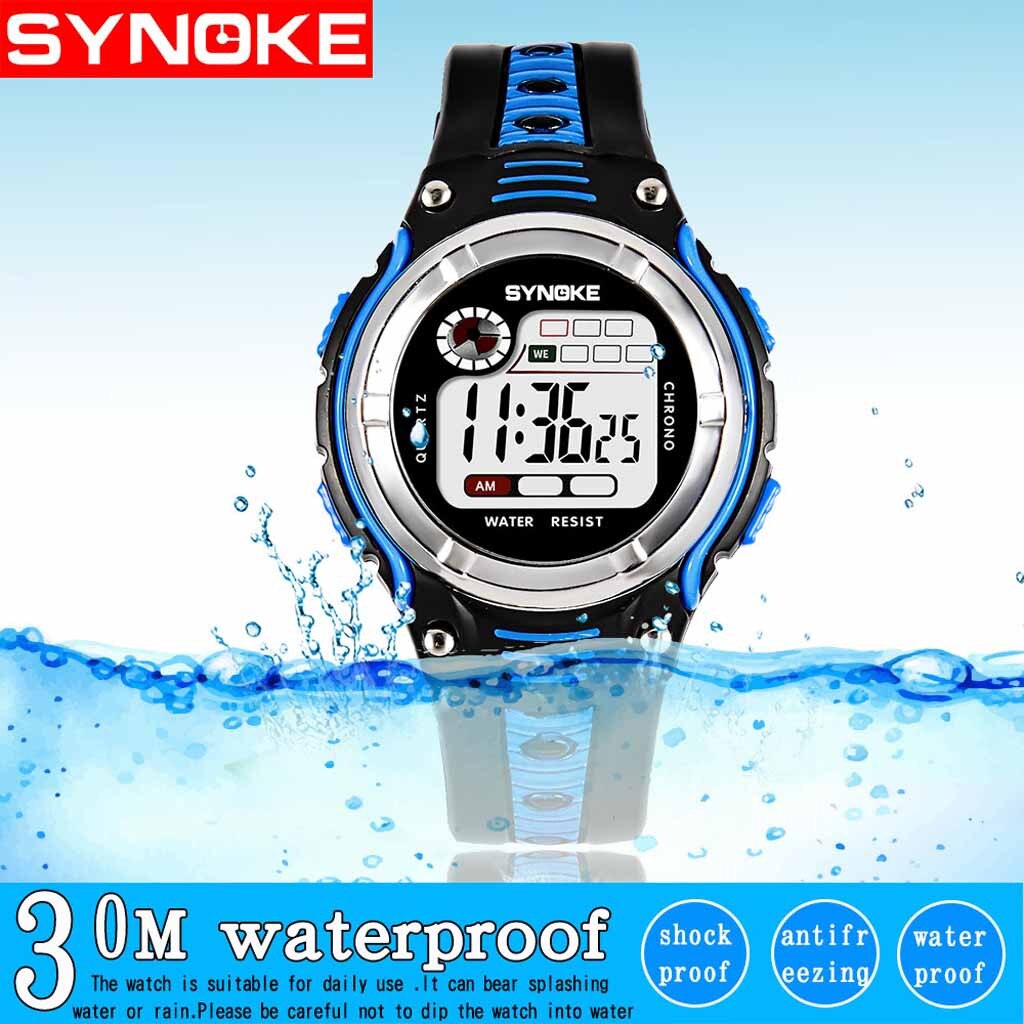 kids watch Children's Watches Two-color Large Screen Student Wristwatches Children's Sports Waterproof Electronic Watch Relogio