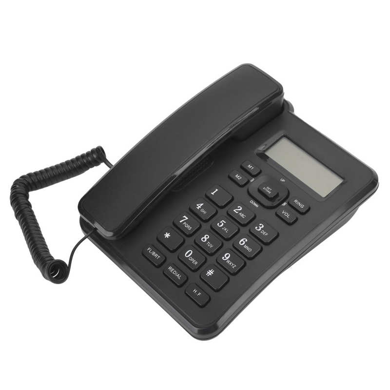 telefono inalambrico KX-T6001CID Fixed Telephone Home Wired Landline Business Office Corded Desk Phone ABS telefono fijo