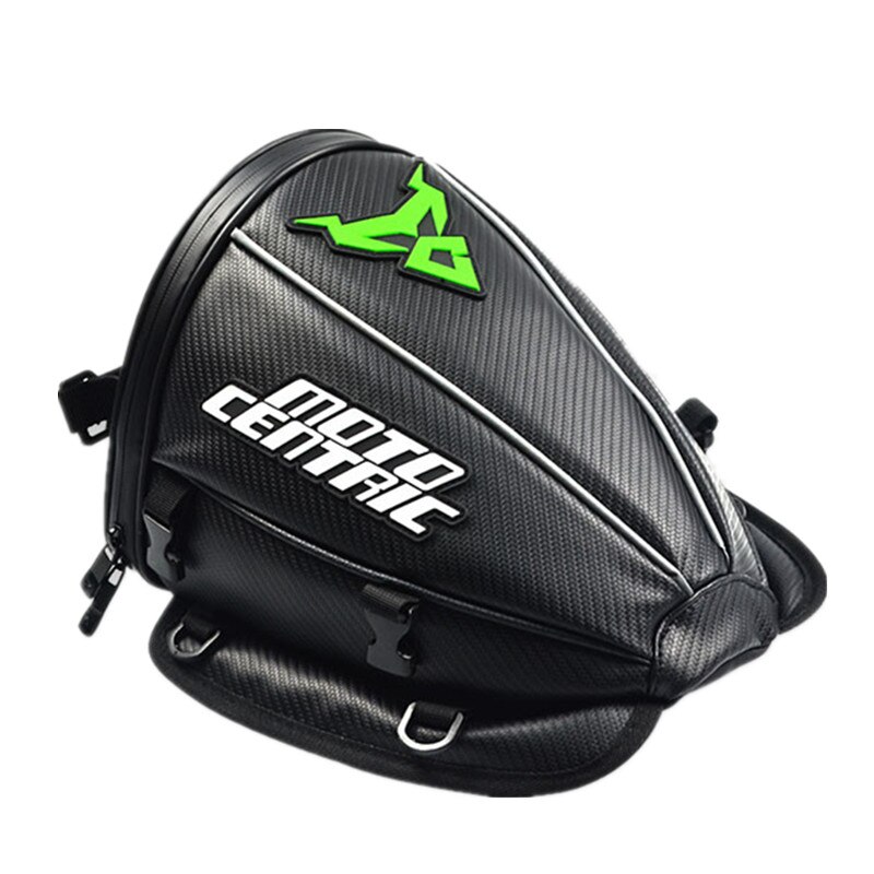 Waterproof Motorcycle Tank Bag Oil Fuel Tank Bag Magnetic Motorbike Saddle Bag Shoulder Bag Motorcycle Back Seat Bag: MC-0056 Green