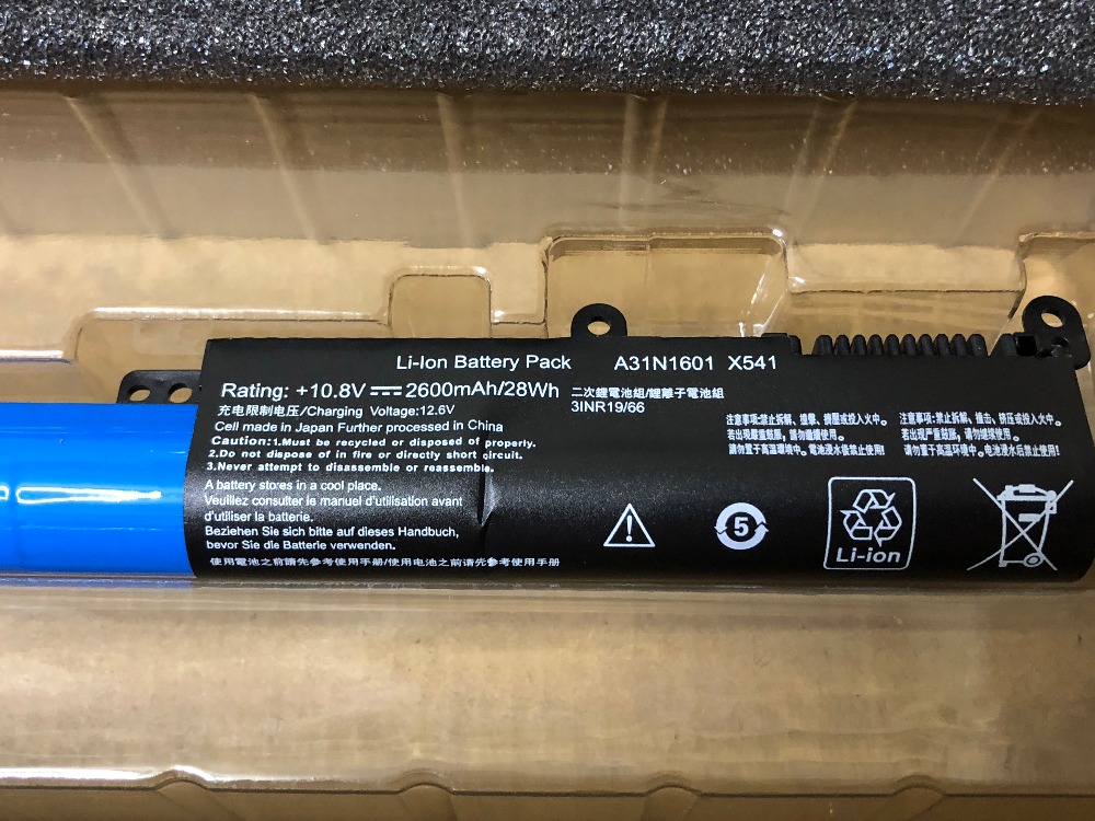 A31N1601 Laptop Batterij Voor Asus A541U F541U R541U R541UA X541A X541S X541SA X541SC X541U X541UA X541UV