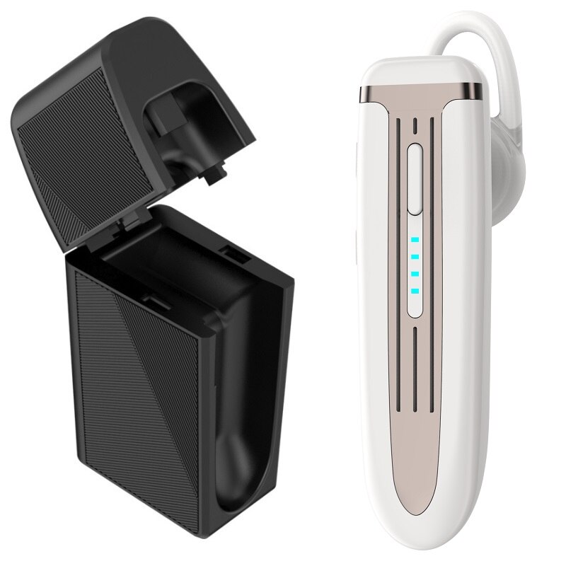 Latest CVC6 Noise Canceling Bluetooth Headset 5.0 wireless Headphones Handsfree Business Earphones with Mic for smart phone: K3 White Set