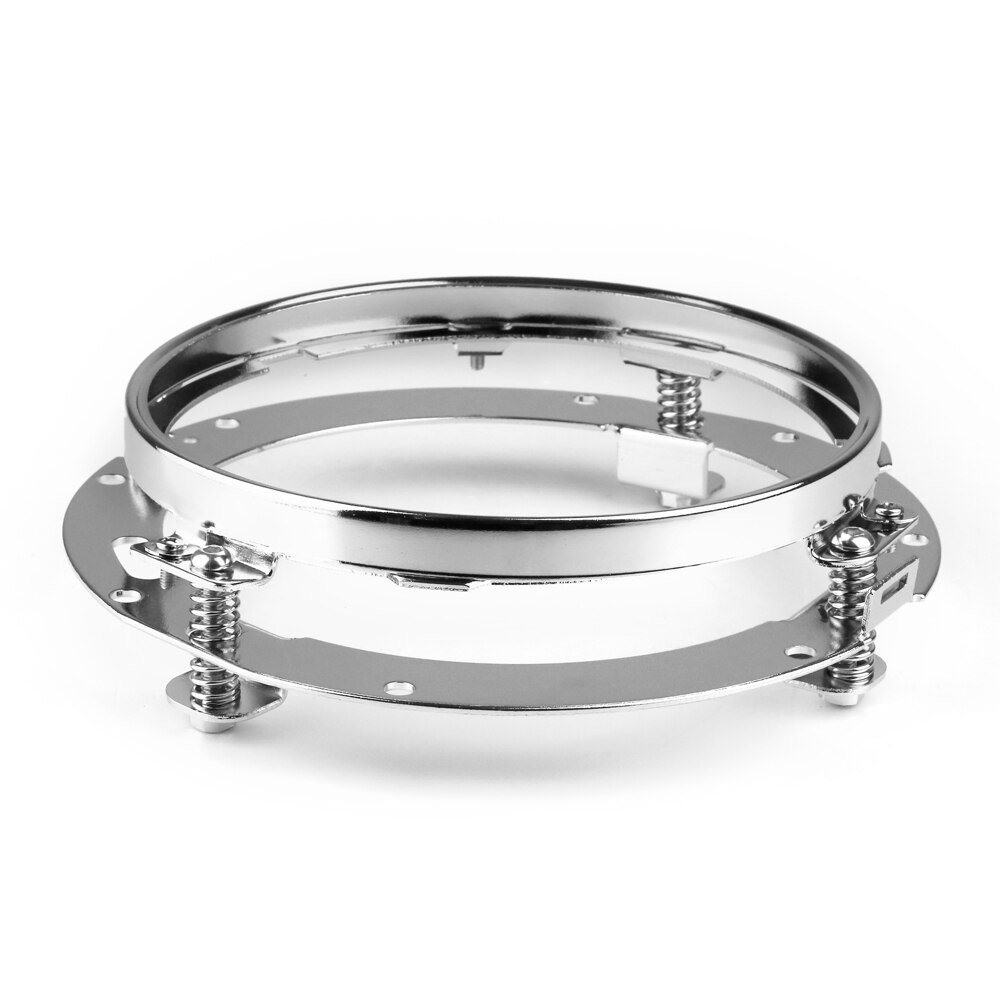 Soporte de montaje redondo de 7 ", anillo de montaje para faros led, accesorios para faros de motocicleta de 7 pulgadas: Chrome