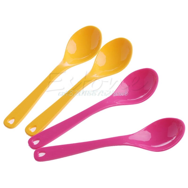 12 st babyskedar set babysmåbarn matande mat plastskedar populära  #t026#