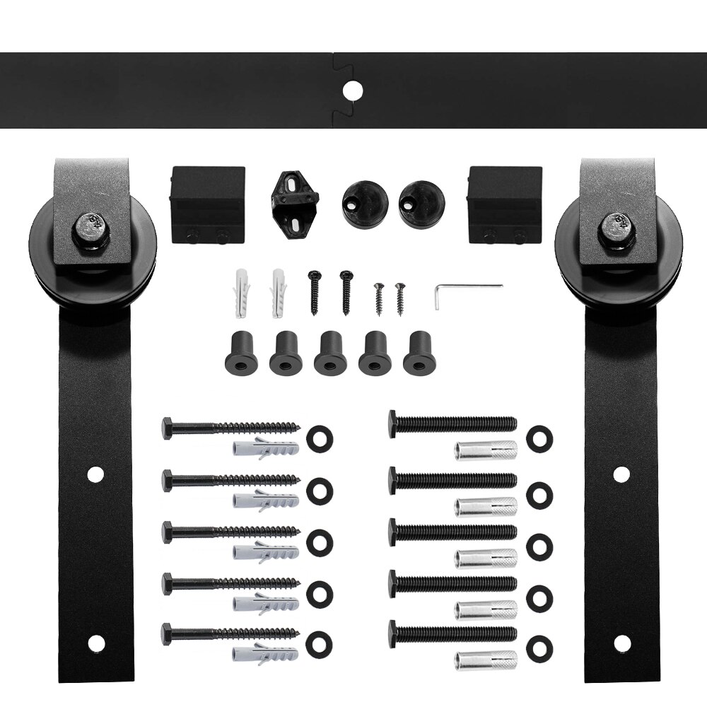 Schuifdeuren Schuur Deur Hardware Track Set Schuifdeur Kit Closet Set Hanger 6/6.6FT