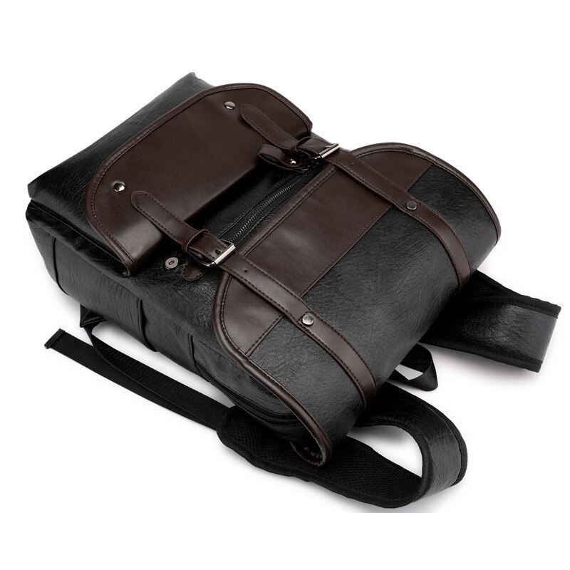 Pu leren rugzak heren rugzak tassen leren laptop rugzak 15.6 inch zachte leren rugzak dames vrijetijdsreistassen