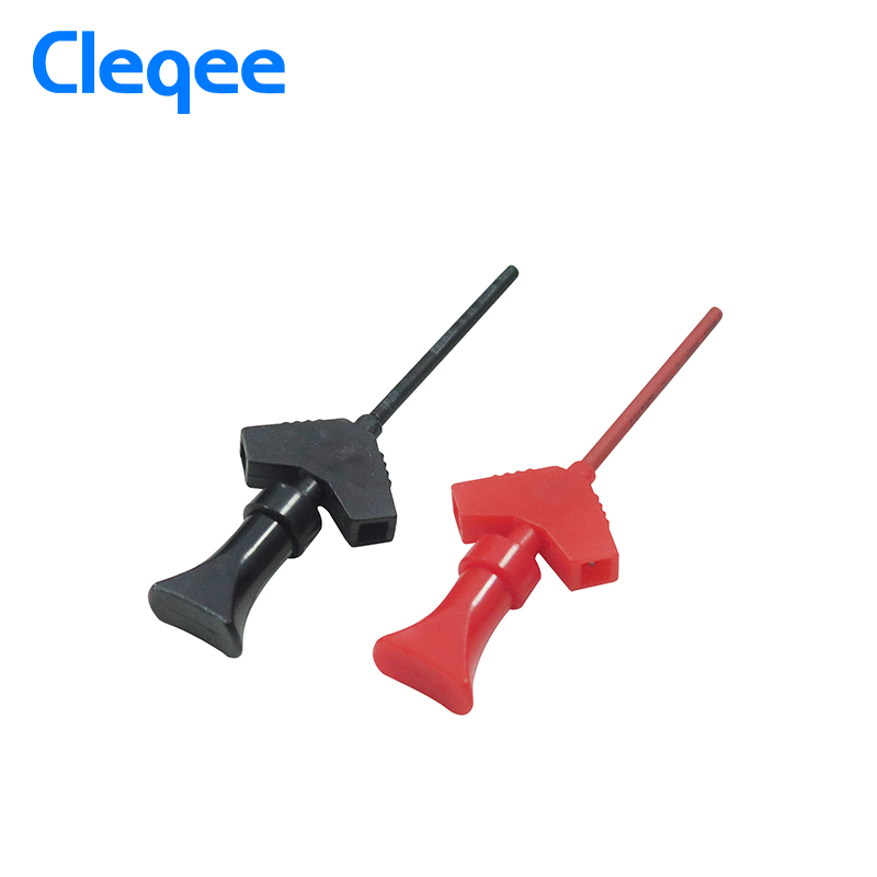 Cleqee P5003 10 Stuks Mini Grabber Smd Ic Test Hook Clip Jumper Probe Logic Analyzer Testen Accessoires
