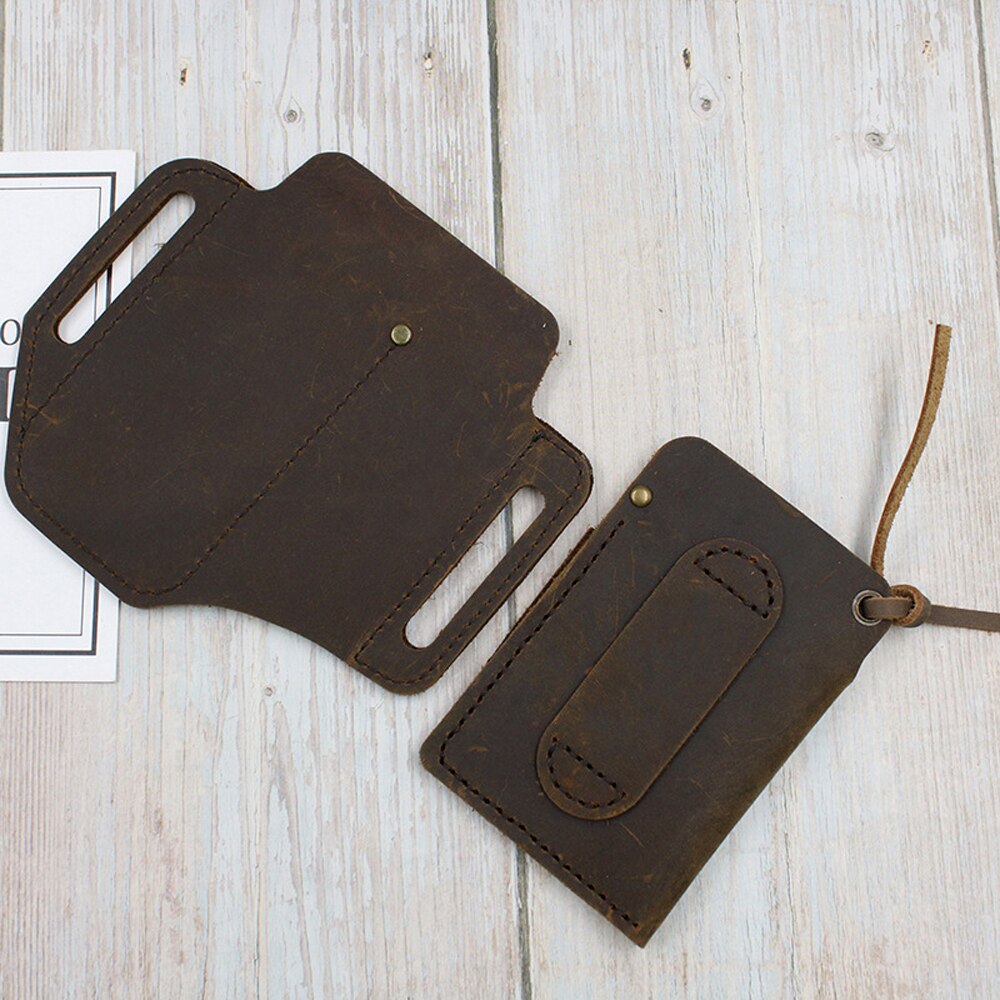 Retro Artificial Leather Mobile Phone Carrier Belt Pouch Men Waterproof Cellphone Loop Holster Protection Case Waist Bag Wallet