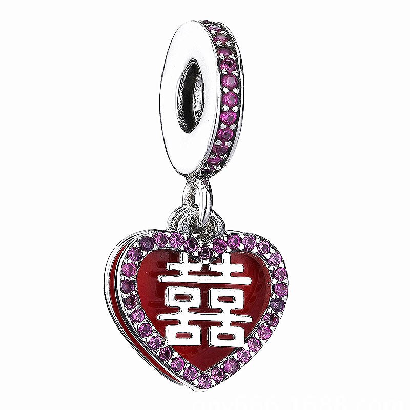 100% 925 Sterling Silver Classic Sailing Lantern Fuwa High Heel Candy Bar Fortuna Carp Puzzle Piece Women Charm DIY Pendant: 2188