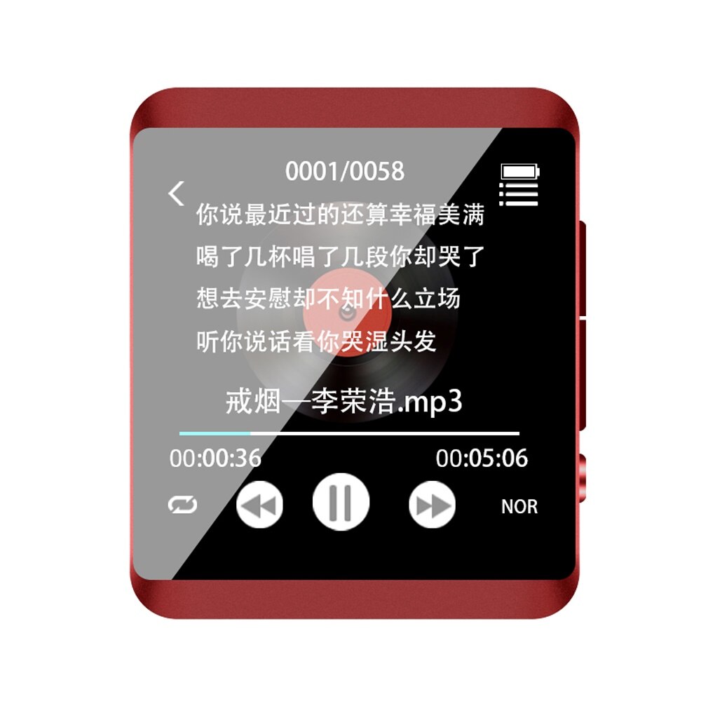 RUIZU M5 Sport Bluetooth MP3 Spieler 8GB 16GB voll berühren Bildschirm Mini Clip Musik-Spieler Mit FM, aufnahme, E-buch, Uhr, Schrittzähler