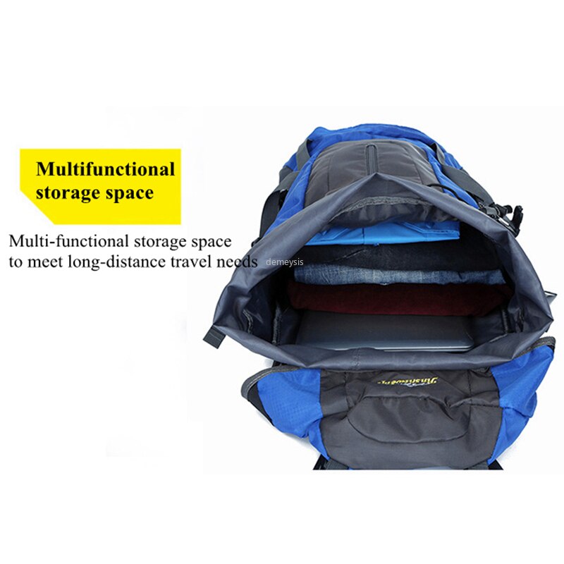 65+5L Outdoor Backpack Large Capacity Men Women Climbing Trekking Bags Mountaineering Hiking Backpacks Climbing Rucksack