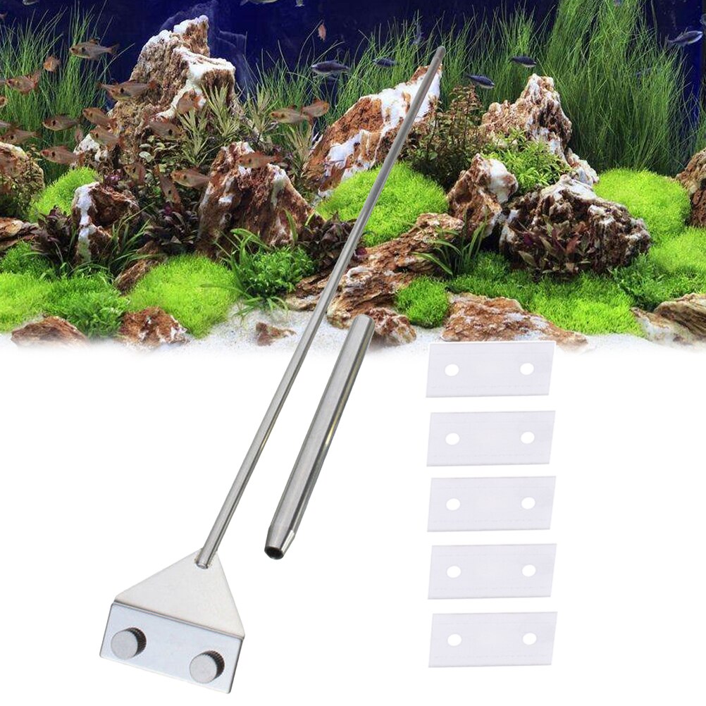 CM Stainless Steel Wave Scissors Aquarium Tank Aquatic Plant Tongs