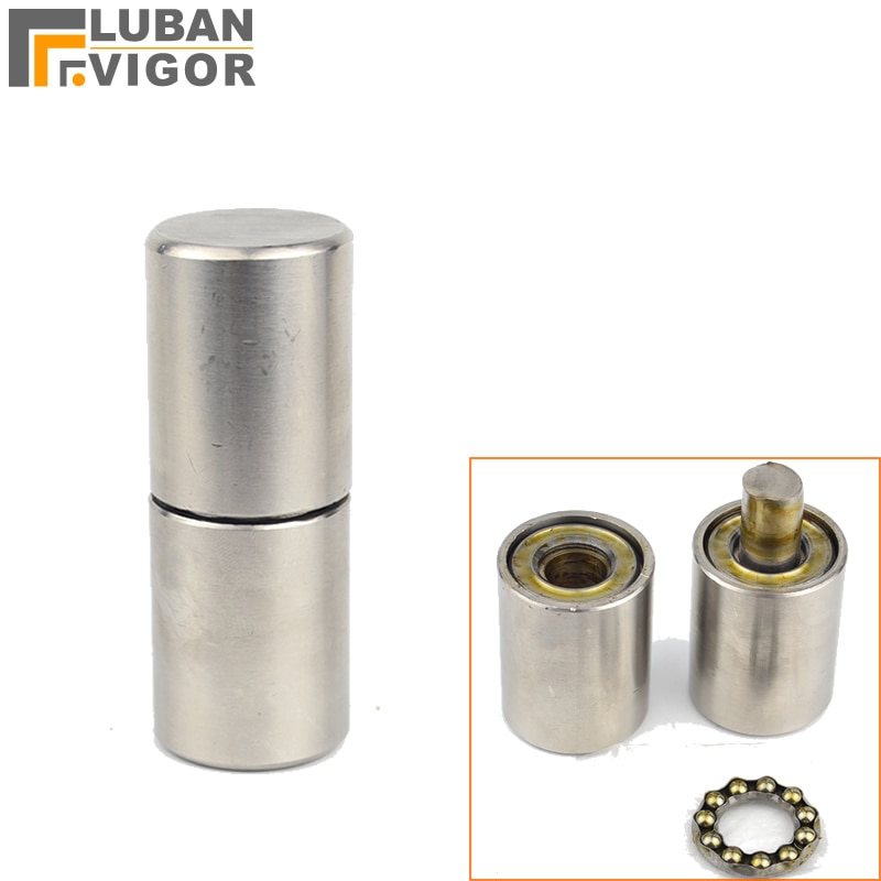 Charnière industrielle en acier inoxydable 304 | Charnière/arbre à roulement cylindrique, solide et détachable, pour porte métallique extérieure