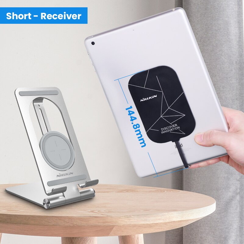 For iPad Wireless Charging Receiver, Nillkin Magic Tag X Qi Wireless Charger Receiver Chip for iPad 10.2 / 9.7 for iPad Pro 10.5: Charger Set S