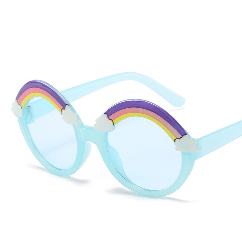 Ronde Zonnebril Kids Regenboog Zonnebril Meisjes Kinderen Kleurrijke Brillen Baby Shades Jongens Geel Brillen Driver Bril