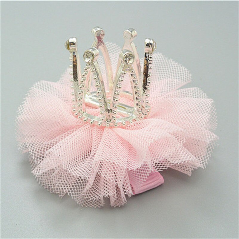 Presilhas de cabelo para crianças, grampos de cabelo de coroa de strass princesa acessórios de cabelo prendedores de cabelo para bebês tiara estéreo grampos de cabelo fofos para meninas: 2