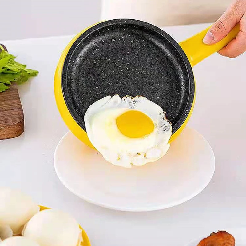 Kleine Koekenpan 1PC Frituren Sautéen Koken Multifunctionele Alles-in-Een Kleine Mini Elektrische Eierkoker Ontbijt machine
