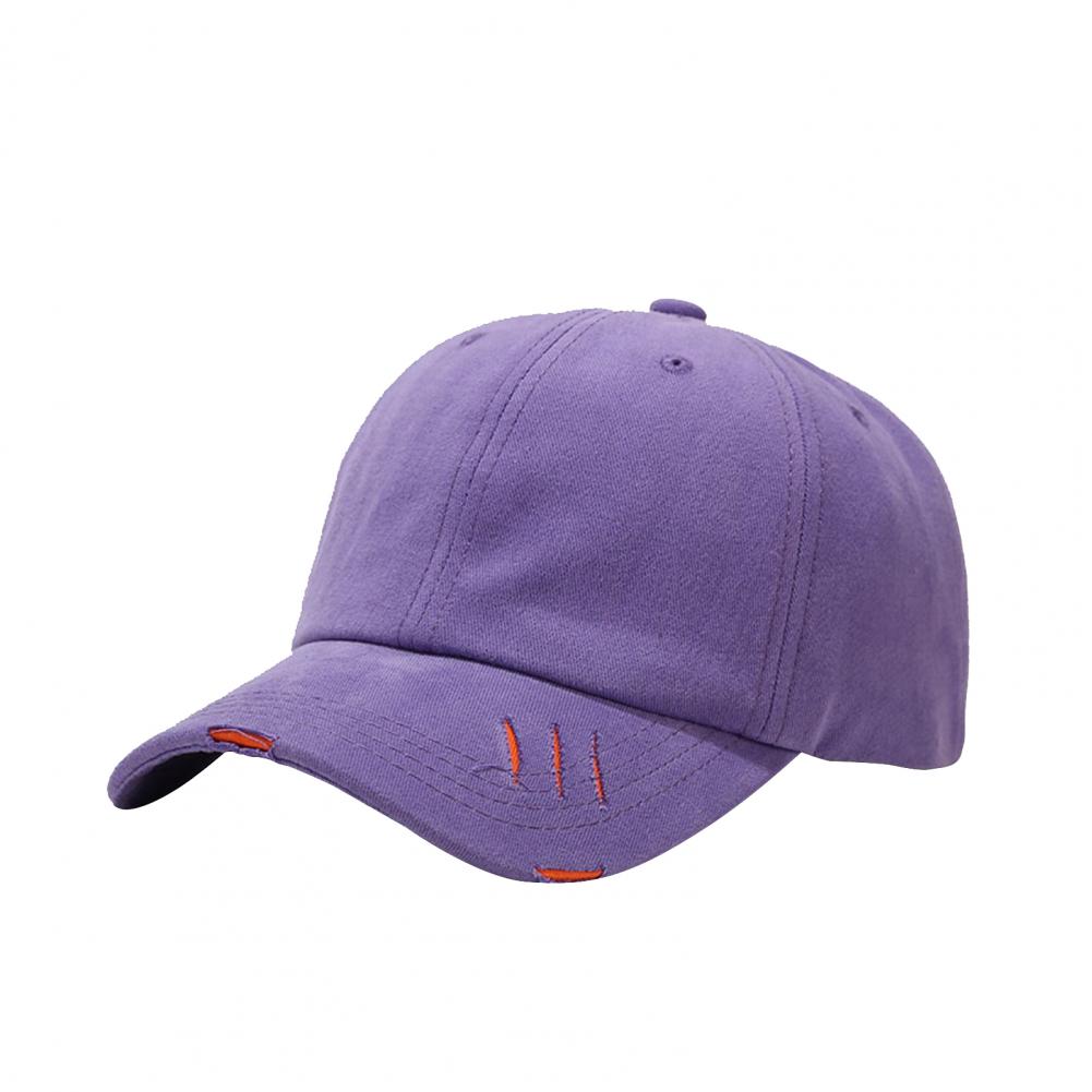 Ripped Baseball Cap Unisex Eenvoudige Verstelbare Outdoor Zonnebrandcrème Eend Hip Hop Hoed