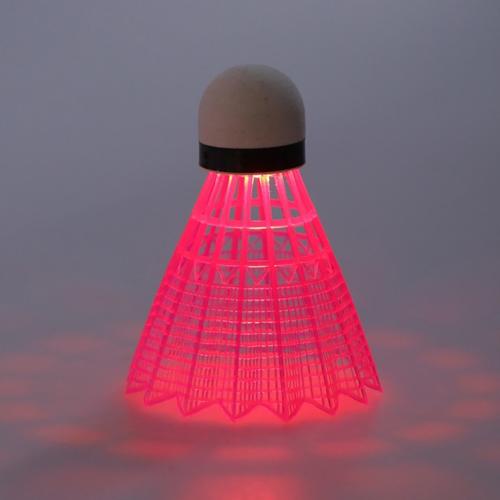 3 stk ledet badmintonbold lysende plastik badmintonbolte farverige belysning bolde udendørs sportsaktiviteter: Rød
