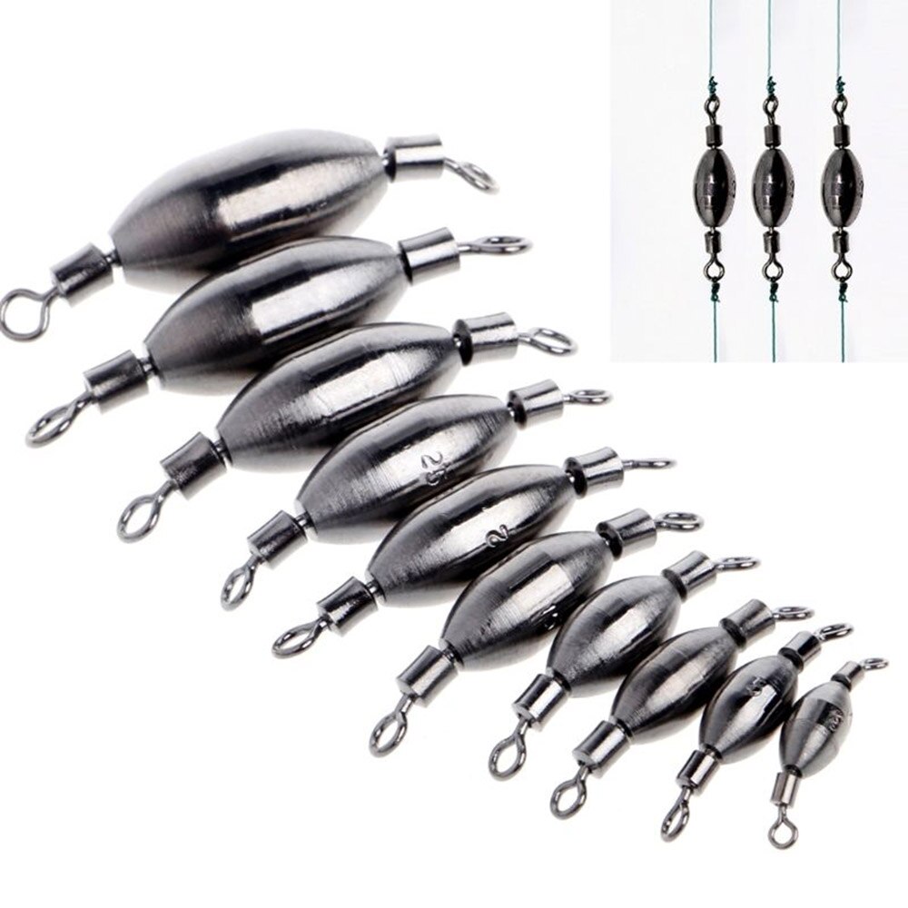 3 st fiske koppar sänke svängar rullande bly motvikt tillbehör fiske flöten set boj bobber för fisher