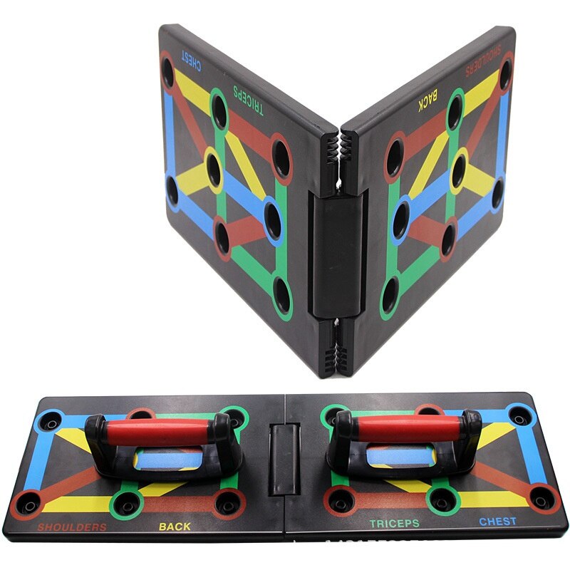 9 in 1 Push Up Rack Board Men Women Comprehensive Fitness Exercise Push-up Stands For GYM Body Training Home Fitness Equipment: Green